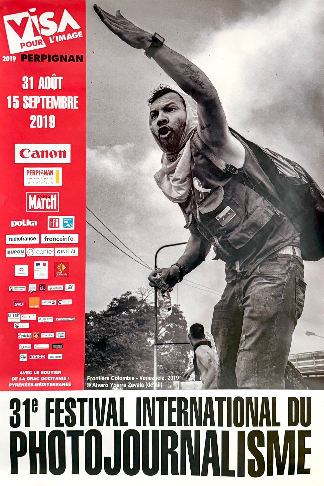 Official festival poster — Visa pour l'Image Perpignan 2019