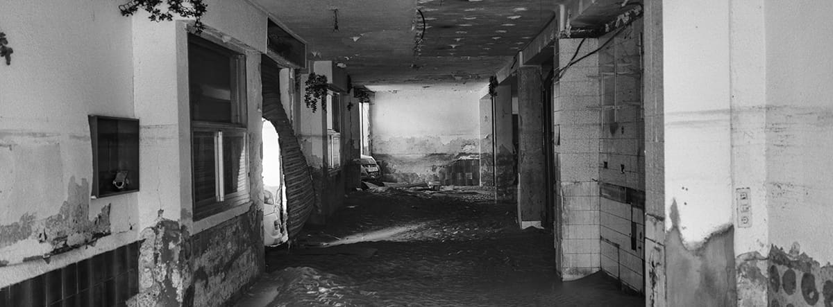 Interior of a destroyed business in Paiporta after the 2024 Valencia DANA flood