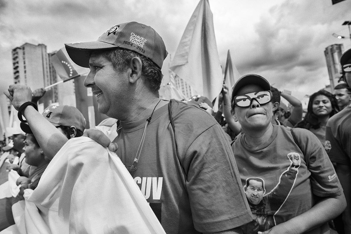Citizens at a Bolivarian government campaign event ahead of the National Assembly elections