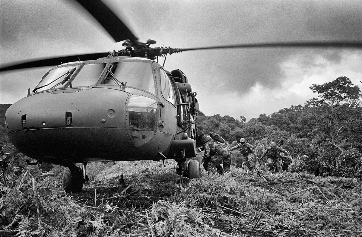 Colombian Army troops continue counter-guerrilla operations across the rural Tolima foothills, 2011